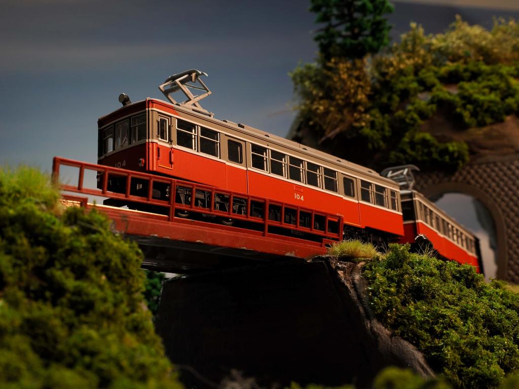 TOMYTEC Railway Collection Tetsuro Hakone Tozan Railway Moha 1 Moha 2 104 106 108 Diorama Supplies 336341 & + + 3-Car Set,