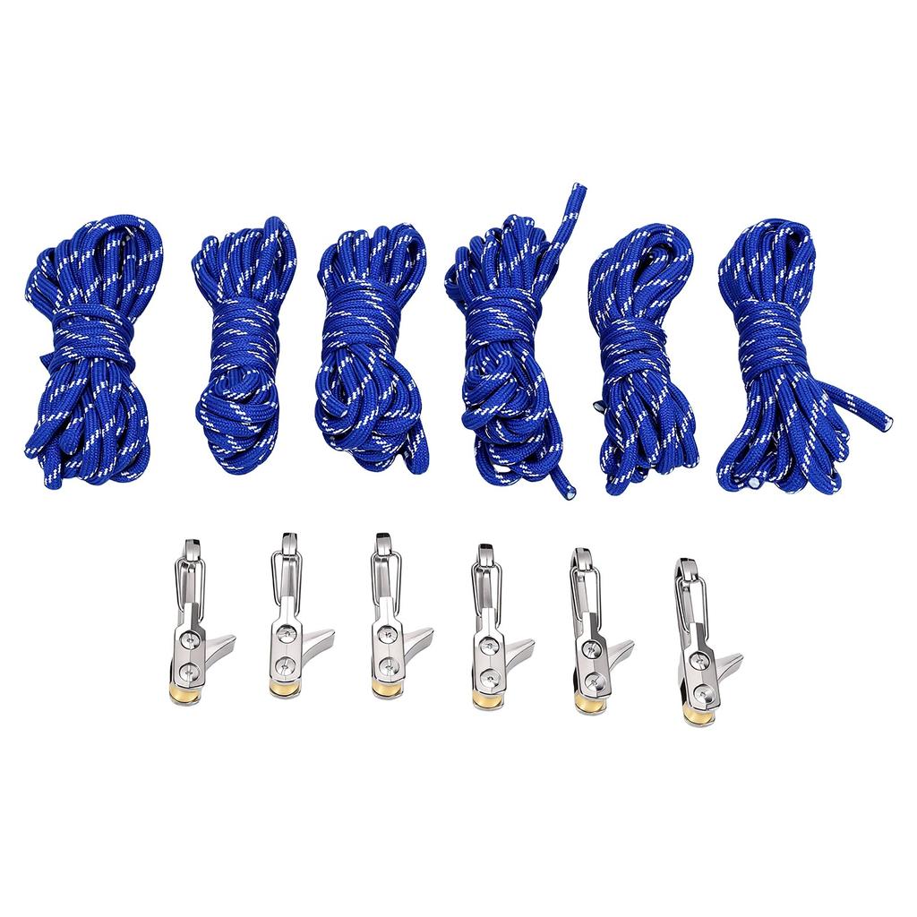 Retractable Buckle Rope Adjustable Quick Release Roller Tensioner for Camping Boating Home