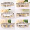 Waterproof Stainless Steel Elastic Stretch Bracelet Bangle For Women Jewelry