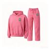 Completo da uomo casual con felpa con cappuccio e pantaloni coordinati Outfit sportivo streetwear Leggero Comodo