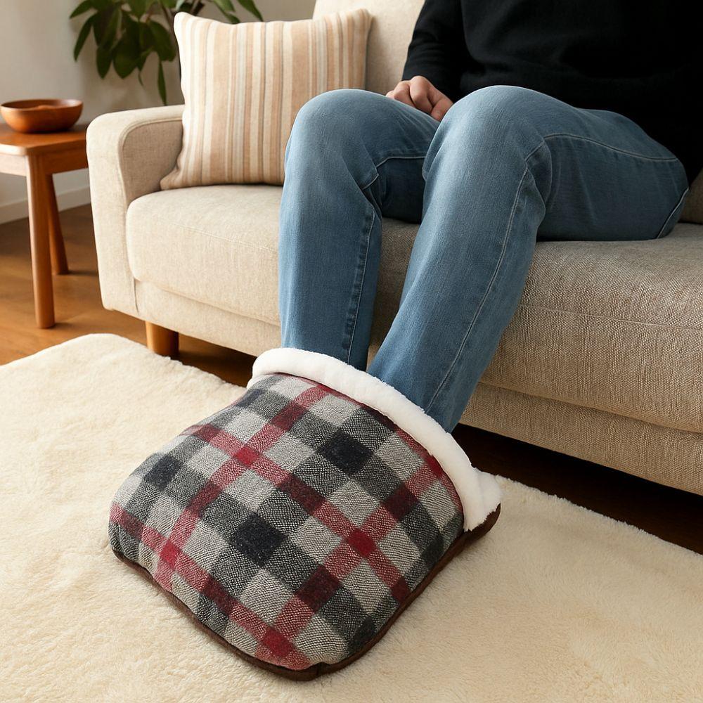Creative Soft Foot Warming Mat Insulation Comfortable Warm Feet Shoes Not Charging Double Feet Foot Warmer Home Office
