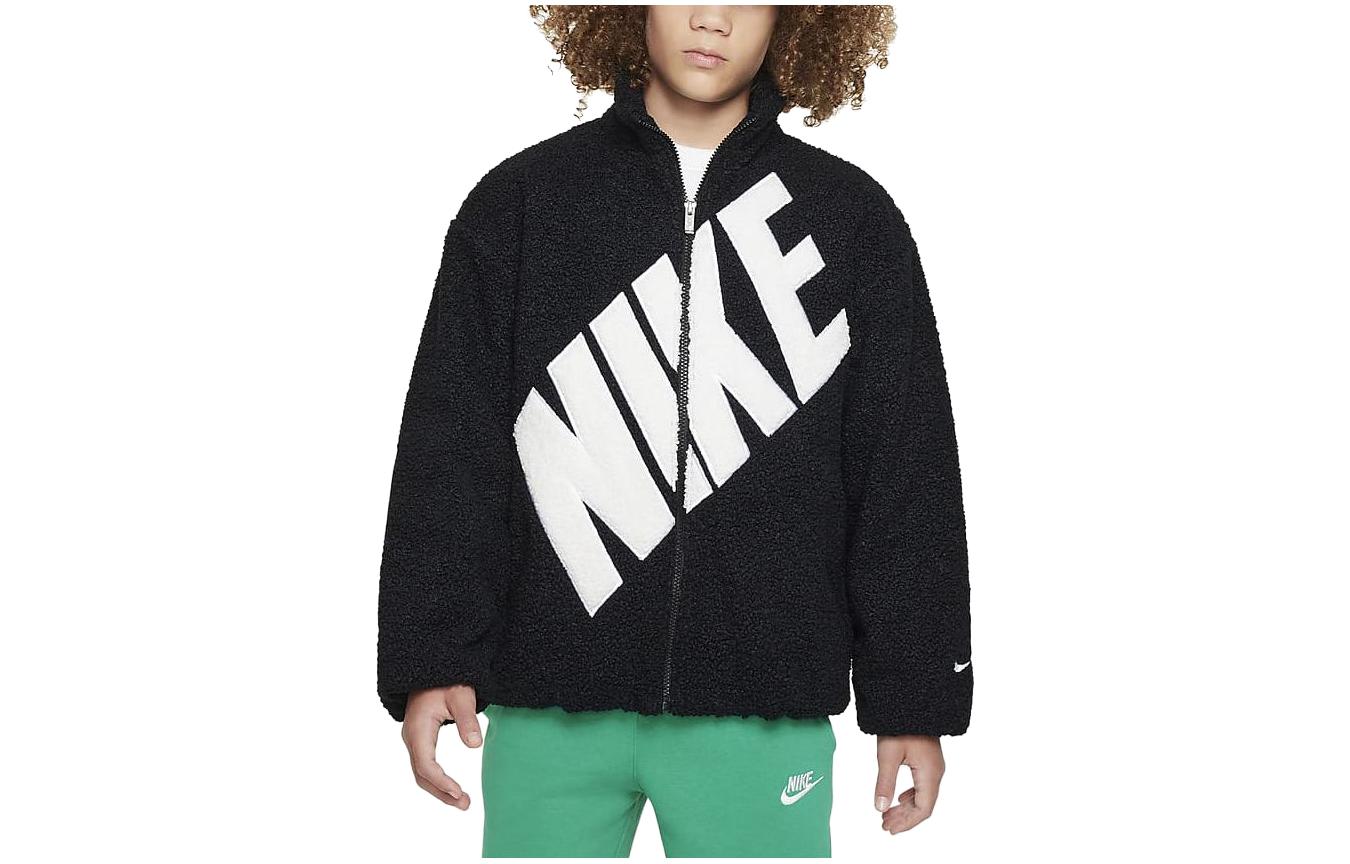 Nike Kids Tops Stand Collar Moderate FZ9943-010 XS
