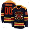 Custom Name Team Suits Gradient Graffiti Colorful Vintage Retro Breathable Pullover 3DPrint Casual V-Neck Hockey Jersey Shirts R