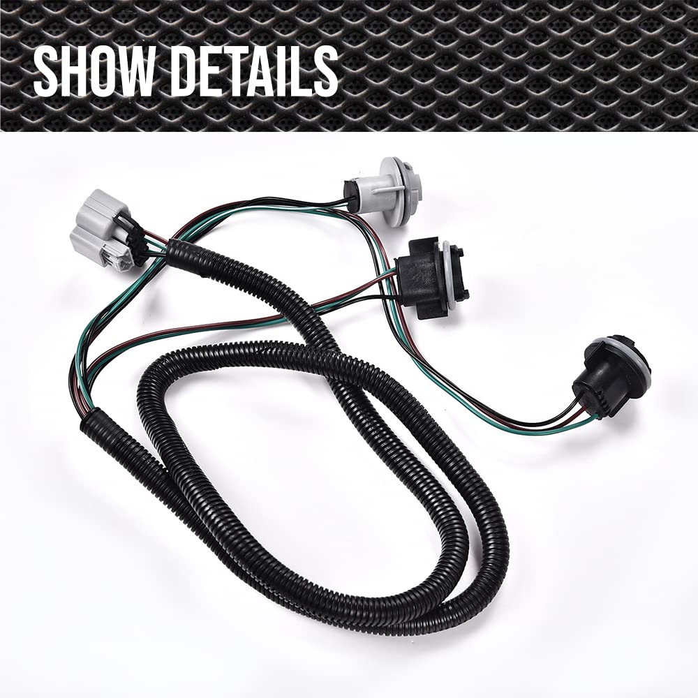 Tail Light Wiring Harness Compatible with 2007 2008 2009 2012 2013 2014 Chevy Silverado 1500 2500HD 3500HD/ 2007-2014 GMC Sierra 3500HD Tail Light