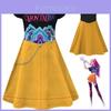 Kpop Demon Hunters Rumi Mira Zoey Flick Cosplay Klänning För Barn Med Utställda Ärmar Och Tecknad Mönster För Sommarlek