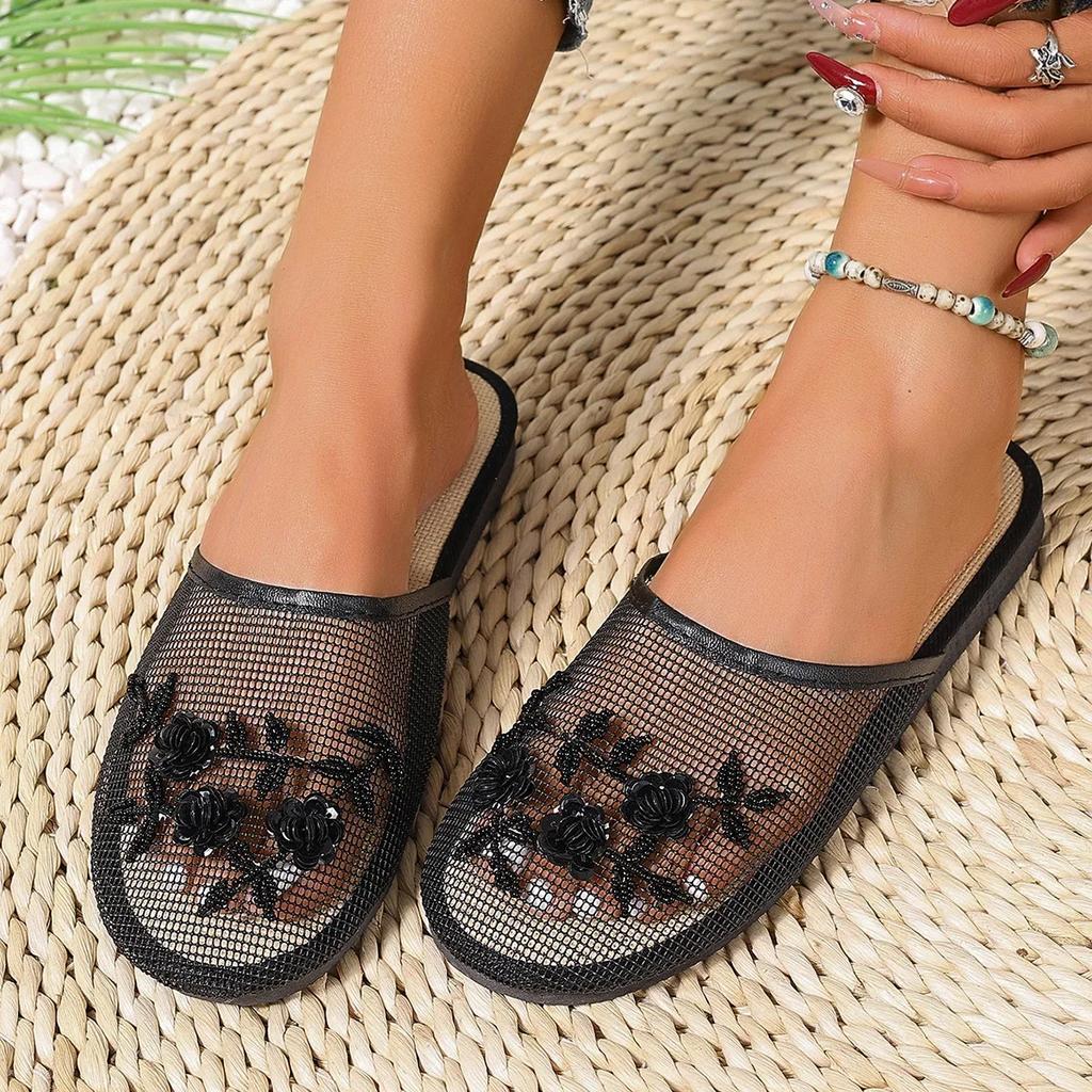 Fashion New 2025 Women's Casual Slide Sandals - Breathable Summer Slippers, Flexible Flat Shoes for Beach/Pool/Garden Women Sandals