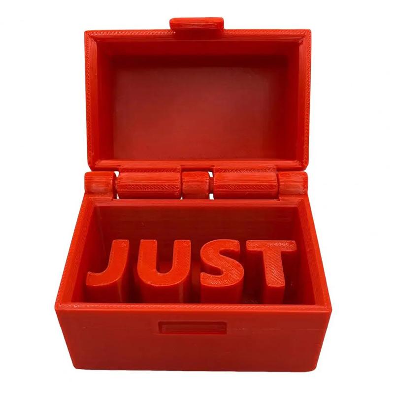 

Просто на всякий случай шкатулка для розыгрышей, забавная подарочная коробка для шуток, новинка, игрушка-шутка, многоразовая странная вещь, маленькая коробка со словами, органайзер для ювелирных изделий красный