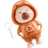 Capybara Press Face Doll Keychain Quirky Doll Cartoon Handpiece Small Ornaments Children's Gifts Cute Bag Charm