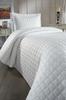 Estiva Queen Size Microcotton Bedspread 180x240 cm  Cream Color