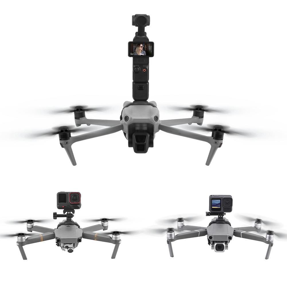 Top Extension Camera Bracket 1/4 Thread Camera Fill Light Top Bracket Camera Top Mount Holder for DJI Air 2/3S Mavic 2/3Pro