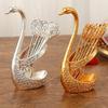 Set Of 6 Decorative Zinc Alloy Animal Shaped Storage Holder and Spoon Dinnerware Set Kitchen Supplies