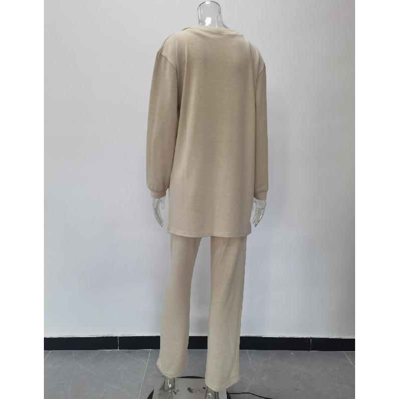 2026 Spring and Autumn New Women's Casual Fashion Jacket, Vest, and Pants Knit Three-Piece Set