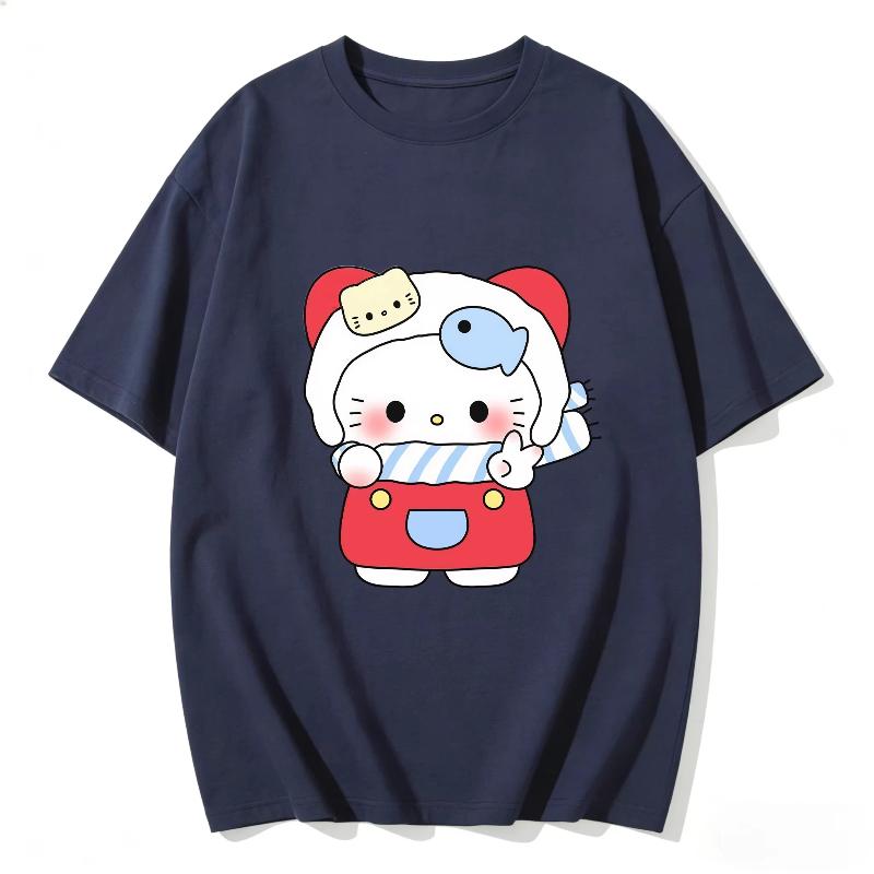 Womens 2026 New Highquality Printed Tshirt with Cute and Innovative Design Casual Cotton Fashion Y2K Round Neck Top for Women