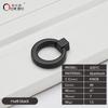 128mm Home Hotel Italian Aluminium Alloy Black Color Furniture Handles Drawer Kitchen Cabinet Bookcase Hardware Cabinet Pulls