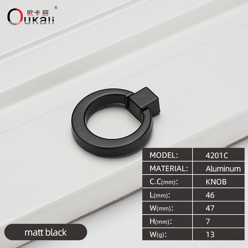 128mm Home Hotel Italian Aluminium Alloy Black Color Furniture Handles Drawer Kitchen Cabinet Bookcase Hardware Cabinet Pulls