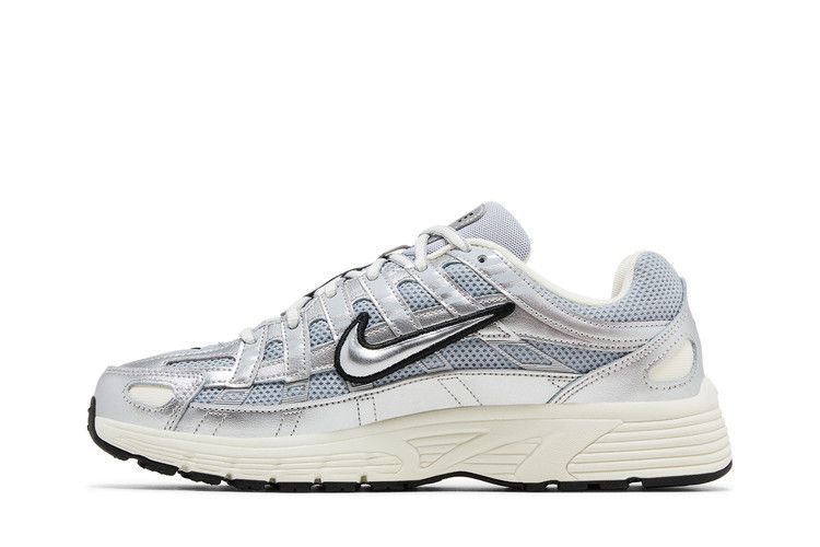 Kids' Sneakers Nike P-6000 Metallic Silver Black (GS) Metallic Silver/Black/Pale Ivory/Metallic Silver