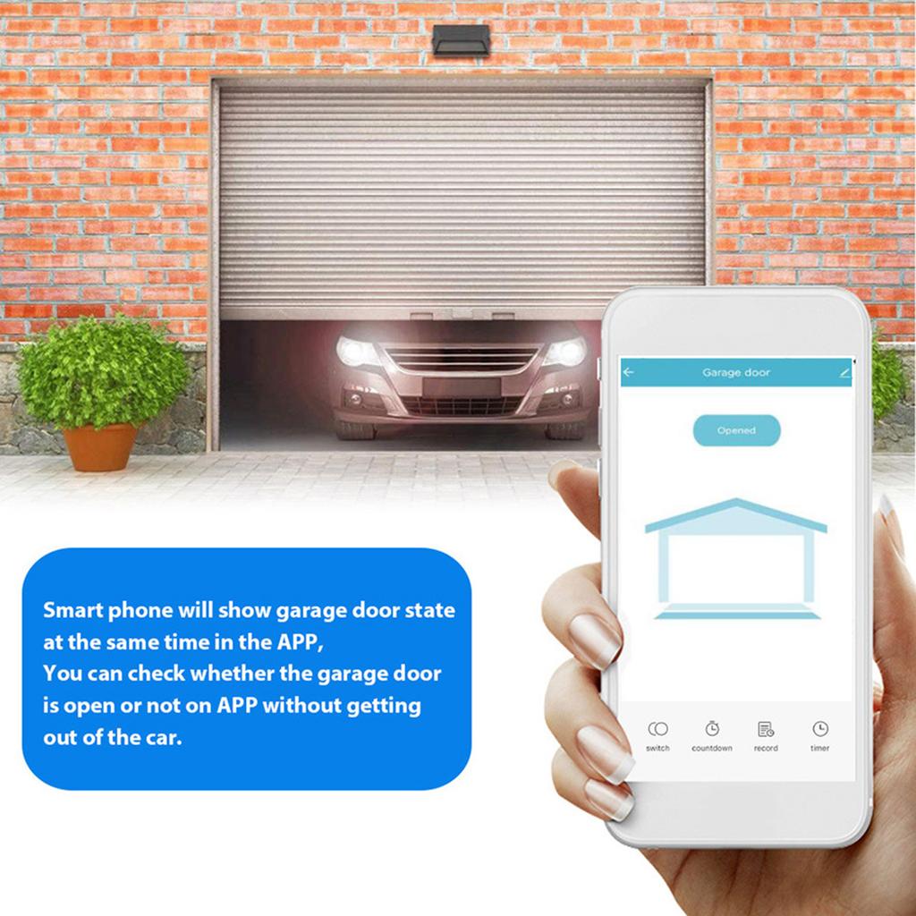 Deschizător de ușă inteligent Comutatoare WiFi Controler ușă de garaj Aplicație Telecomandă Kit motor ușă de garaj Controller Ușor de utilizat