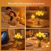 Yousheng Tulip Night Light Bouquet, Glowing Artificial Flowers with Petals, Handheld LED Lamp for Home Bedroom Decor, Valentine's Day Gift for Women
