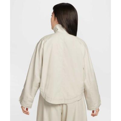 Solid Color Zip Collar Long Sleeve Jacket Women Jackets IF5452072