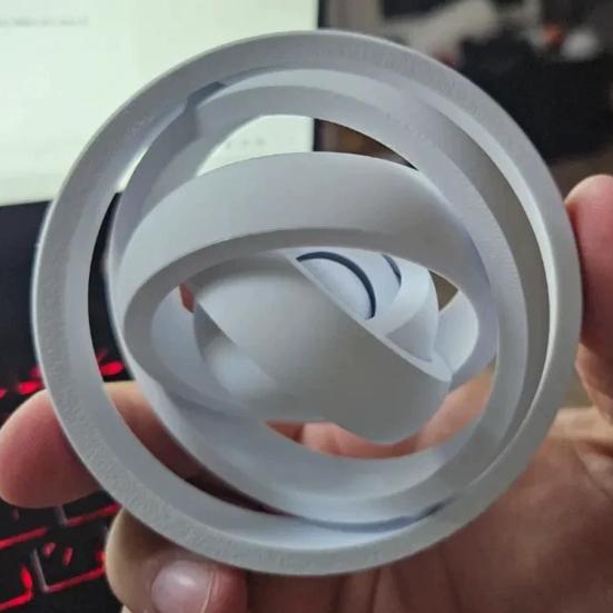 Interstellar Decompression Toy, Gradient Macaron Color Spiral Ring, 3D Printing Vortex Stress Relief Fidget Toy, for Kids Adults Gifts
