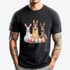 Süßes Lama Oster Lama Eierkorb Hasenohren Designer Kleidung Herren T-Shirt Herren Spiel Hohe Qualität Neujahr 2025 Cinco de Mayo