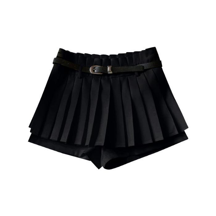 

Юбка с плиссировкой и высокой талией в корейском стиле — защита от воздействия внешней среды, облегающий крой, универсальный дизайн для лета S (75-88 jin)