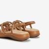 Young Age Women Multi Skinny Sandals Brown