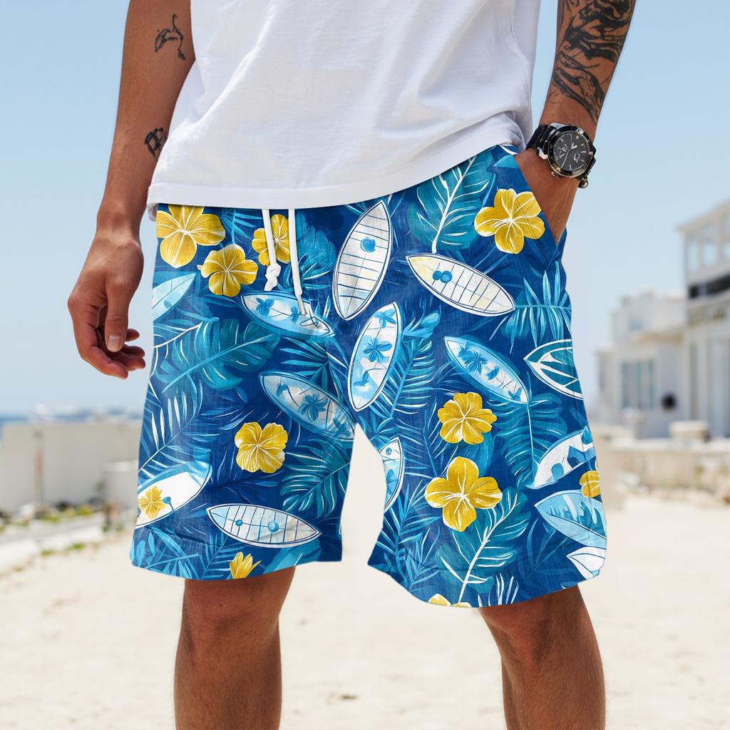 Herren Sommer Große lässige lockere Sporthose Strandshorts