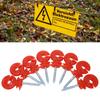 50Pcs Screw In Design Fence Insulator Rainproof Screw In Insulator  Timber Post