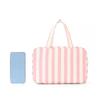 Large Capacity Travel Wash Handbag Striped Make Up Bag Travel Storage Bag  Space Saving