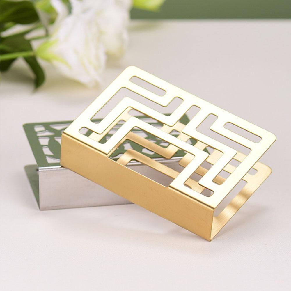 Stainless Steel Napkin Container Rustproof Napkin Storage Rack  Kitchen Organizer