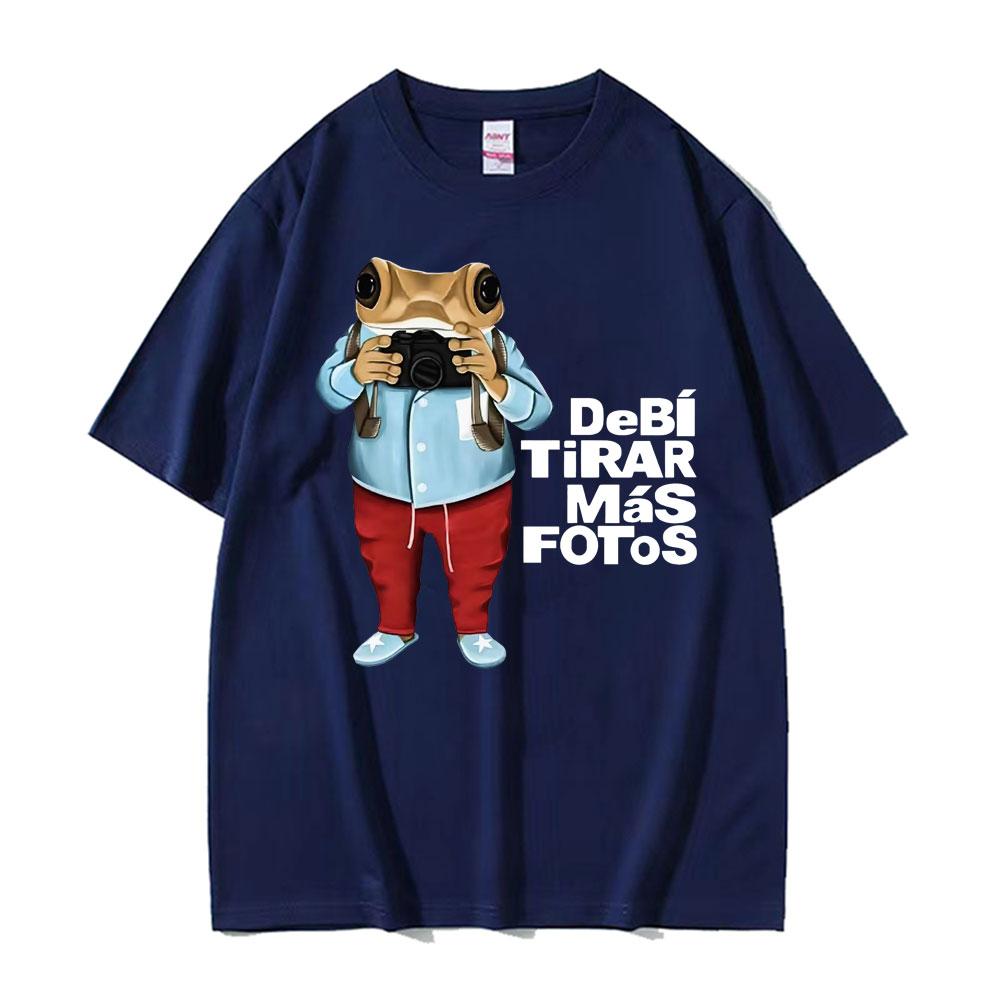 Rapper Bad Bunny Debi Tirar Mas Fotos DTMF Merch Tshirts Unisex Womens Clothing Hip Hop Fashion Casual Loose Short Sleeve T Shirt