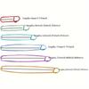 6-Piece Set of Mixed Color Super Large Safety Pins for Knitting & Crochet Notions - DIY Handmade Yarn Markers, Stitch Holders for Knitting Tool
