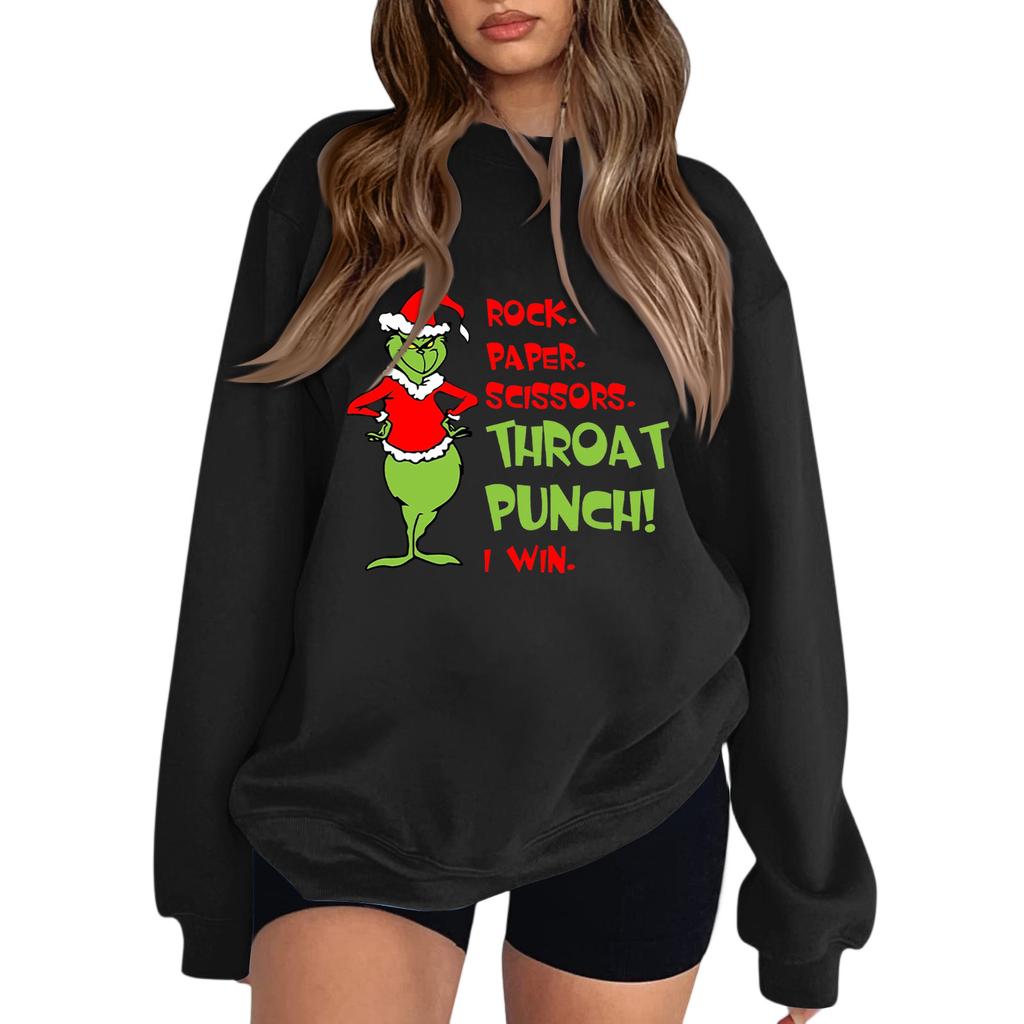 Crewneck Sweatshirt For Women Fall Graphic Sweatshirts Vacation Long Sleeve Drop Shoulder Pullover