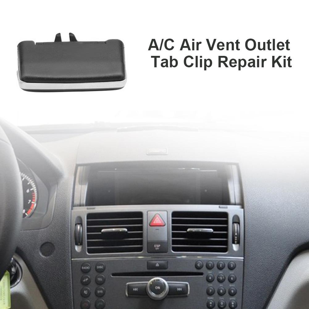 1-3Pcs Black Front Center A/C Air Vent Outlet Tab Clip Repair Kit For Mercedes-Benz W204 C180 C200 C260 GLK300 GLK260