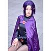Teen Titans Raven Cosplay Costume, Woman's Costume, Magic Girl Fighting Body, Set Complete with Purple Hooded Cape