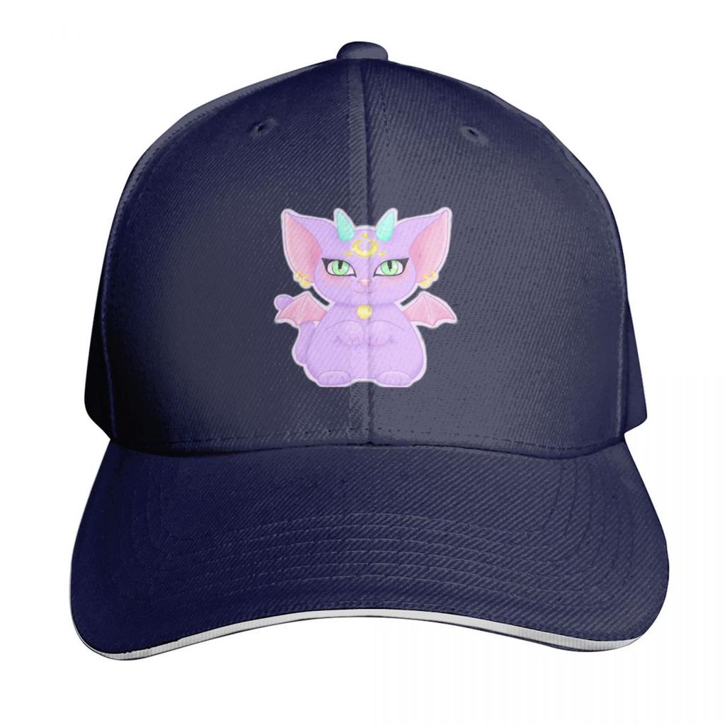 Kawaii Pastel Demon Luna Cat Baseball Cap Big Size Hat Golf tactical cap Cosplay Unisex Luxury Brand Womens
