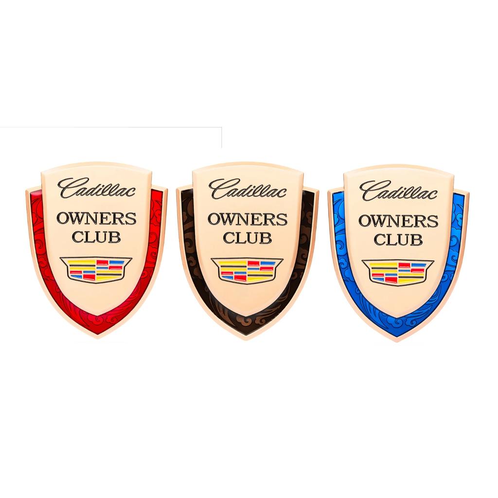 Car Logo Shield Emblem Badge for Cadillac Seville XT4 CT4 CT5 ATS SLR STS EXT CTS Escalade Coupe Auto Side Sticker Accessories