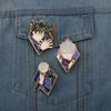 Anime JJK Satoru Gojo Characters Enamel Pins Brooches Student Badge Clothing Cosplay Men Women Backpack Jewelry Gift Accessories