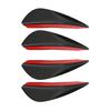 4pcs/set Universal Front Bumper Lip Decoration Diffuser Splitter Fins Body Spoiler Canards Valence Chin Car Tuning Canard