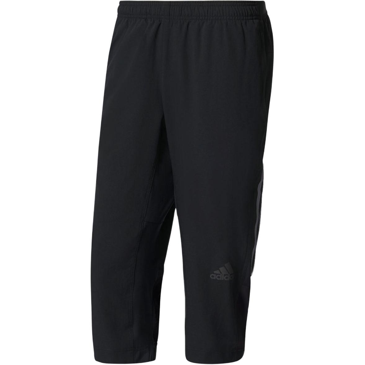 

Adidas Retro Американские быстросохнущие повседневные вязаные спортивные брюки со средней талией Мужские брюки черные BK0982 L