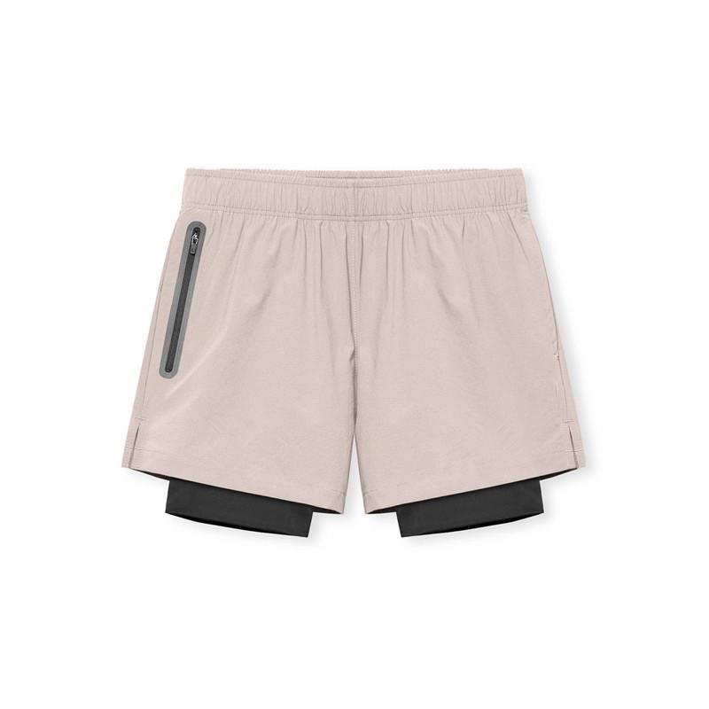 American Five-Point Men s Quick-Dry Fitness Shorts - Summer Running, Elastic, Fake Two-Piece Design