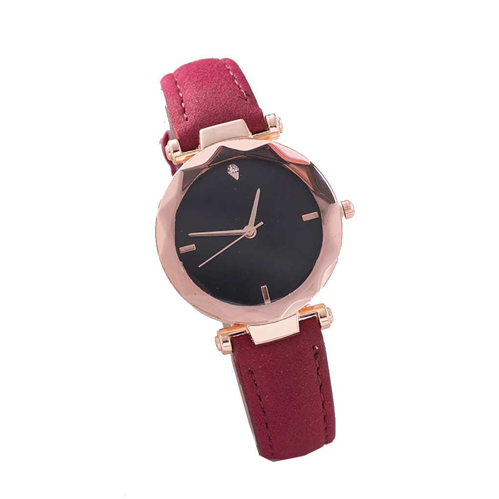 

Черный циферблат Женские часы Браслет Сплав Круглые Сплавные Круглые Часы Модные Наручные Часы Подарок на День Рождения красный