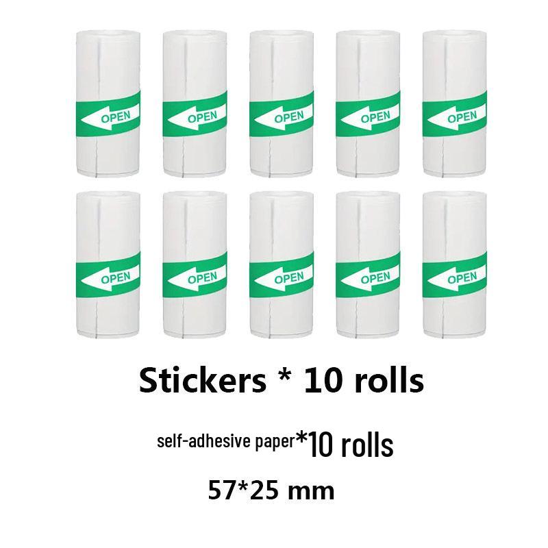 Mini-Selbstklebendes Thermodruckerpapier ohne Kern für Kasse und Fotolabel