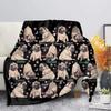 Geometric Diamond Pattern Blanket Soft Fleece Throw Couch Cover Home Decor Gift Idea Modern Art Design Living Room Accessories