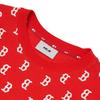 New MLB Base Logo Short Sleeved Dress Women's Red 3FOPM0123-43RDL