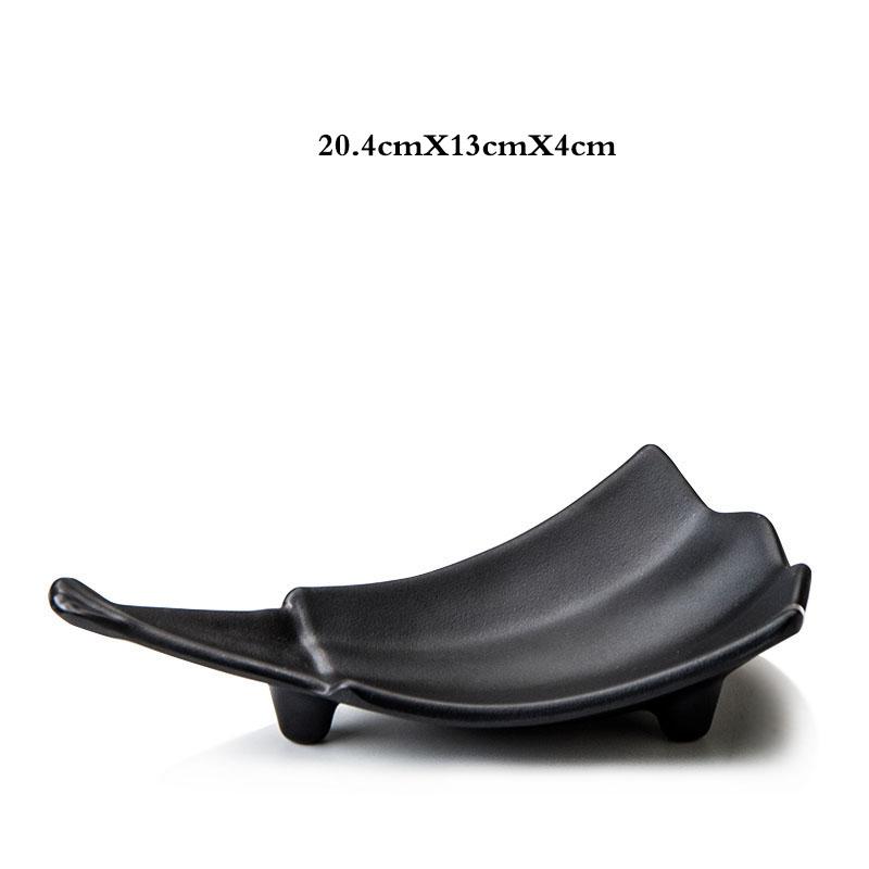 

Набор кухонных принадлежностей, креативная черная костяная тарелка из пищевого пластика, индивидуальная тарелка для суши, фруктов, десерта, ресторанное кухонное блюдо