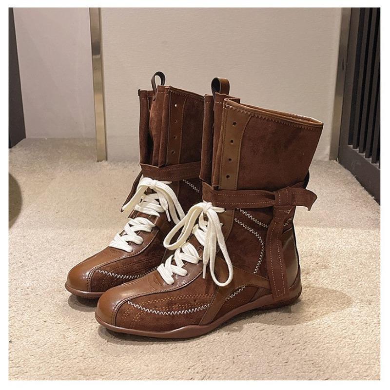 Vintage Maillard Martin boots women s autumn new Kusa boxing boots medium tube tooling boots short boots 35