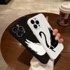Luxury Clmj white swan Dots Phone Case for Samsung Galaxy S20 S21 S22 S23 S24 S25 FE Plus Note20 Ultra 4G 5G Glossy Film Hard PC