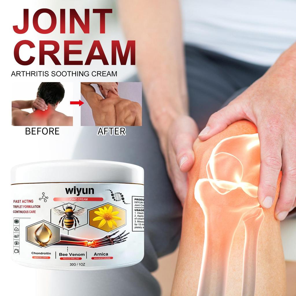 30g Bee Venom Joint Cream Joint Massage for Cervical, Lumbar and Wrist Joint Pain Relief